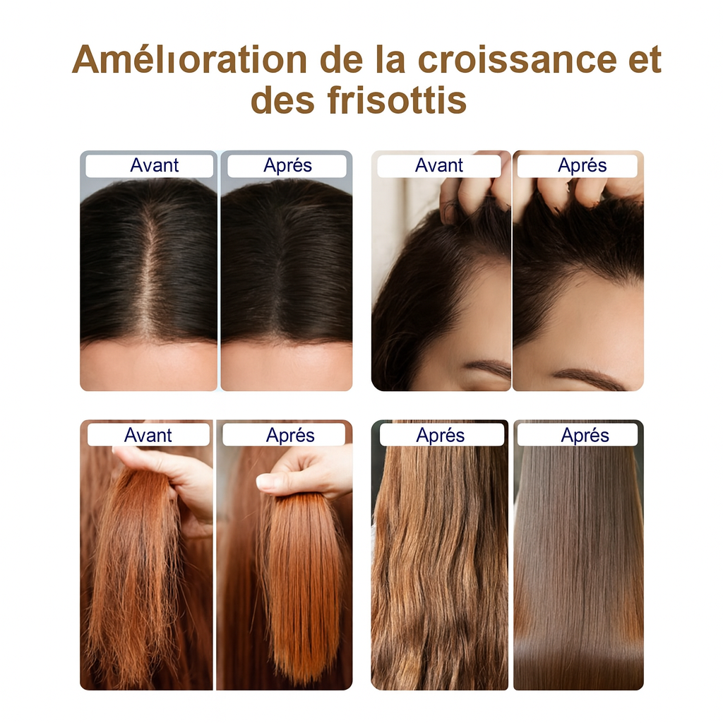 ⚜️ Appareil de Massage Cuir Chevelu & Applicateur de Sérum – Stimulateur de Repousse des Cheveux.